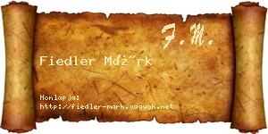 Fiedler Márk névjegykártya
